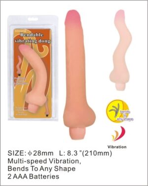 Pênis Realístico com Vértebras e vibrador - Sex shop