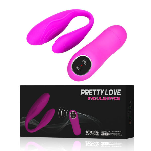 Vibrador Silicone sem fio, Duplo, Recarregável - Sexshop