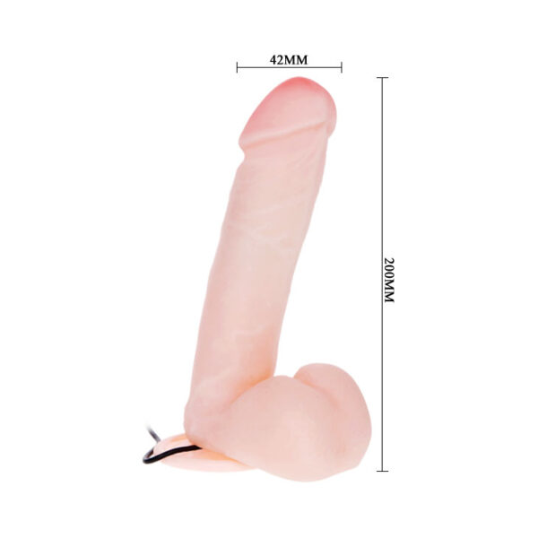 Vibrador Dildo Cyberskin com Rotação - Sexshop