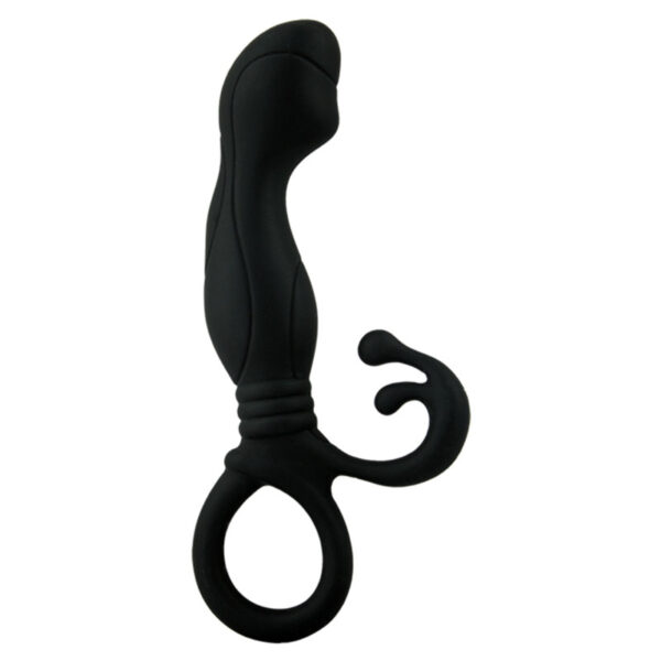 Plug Anal com estimulador e alça de segurança - Sexshop