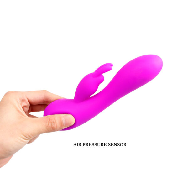 Vibrador Puro Silicone Recarregável-12 velocidade-Sensor de pressão de ar - Sex shop