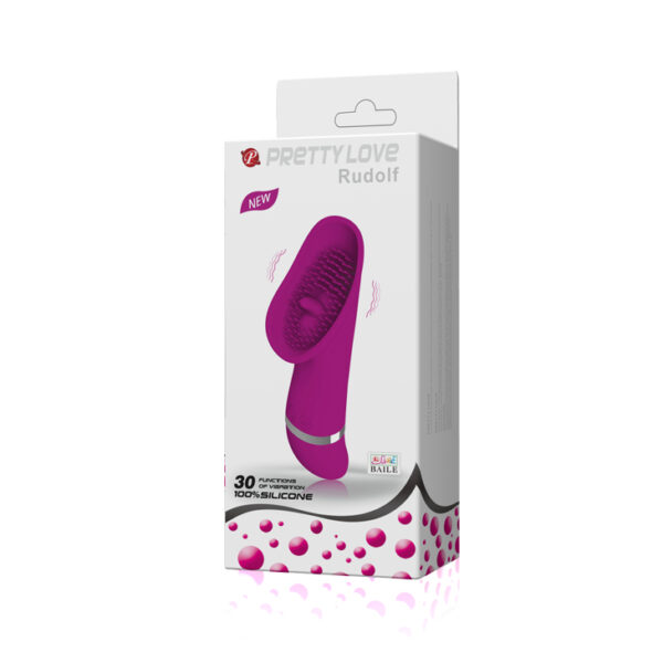 Estimulador de Clitóris Vibrador Puro Silicone Rudolf Pretty Love - Sexshop