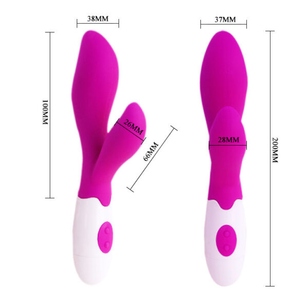 Vibrador Newman Silicone Duplo motores 30 Velocidades - Sex shop