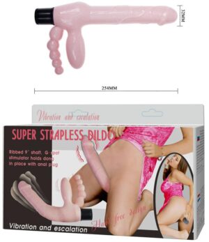 Pênis Strapless Casal Com vibrador e plug anal - Sexshop