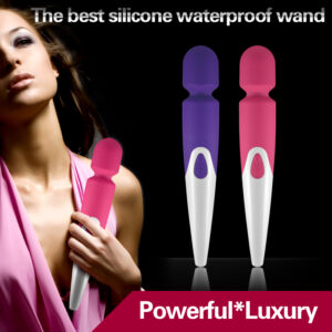 Vibrador Varinha Mágica 30 cm Recarregável em Silicone super Macio - Sexshop-0