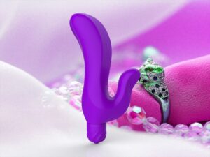 Vibrador Pongo G duplo em Silicone - Sexshop