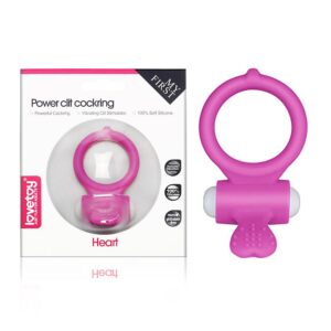 Heart Anel Peniano com Vibrador - Pink - Lovetoy - Sexshop