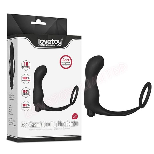 Estimulador de Próstata com Anel e Vibro - Lovetoy - Sexshop