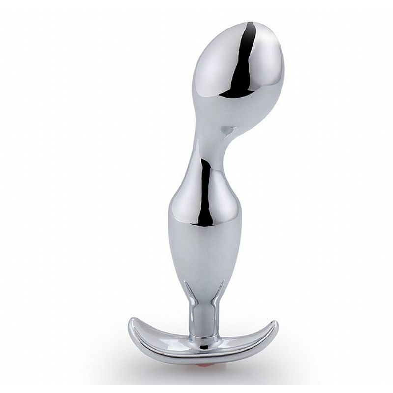 Estimulador de Próstata em Metal e Pedra Luxuosa - Sex shop