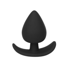 Plug Anal Preto Alça de segurança - 7cm - Sexshop