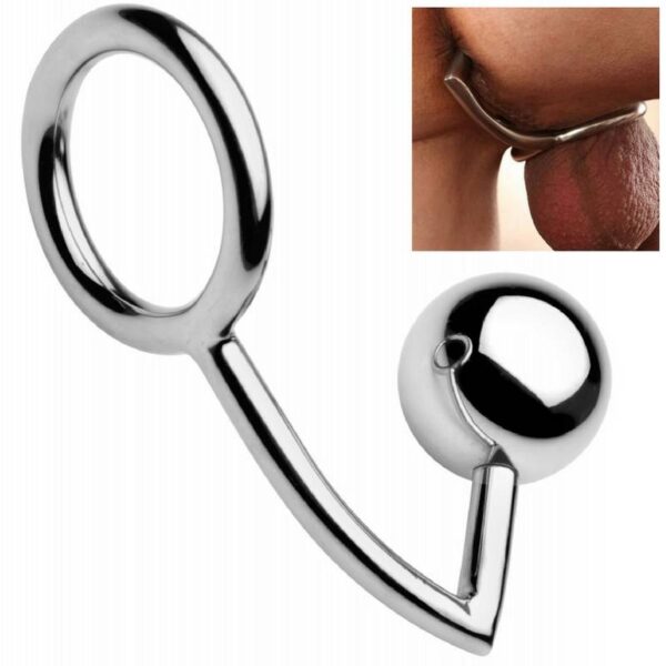 Anel Peniano com Plug Anal Intruder Tamanho M - Sex shop