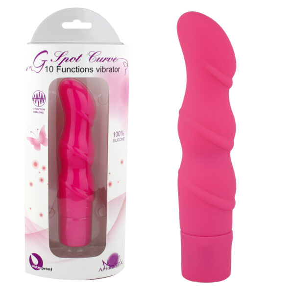 Vibrador Puro Silicone 10Vibrações Ponto G - Sex shop