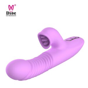 Vibrador duplo e Massageador de Clitóris - Angellia - Dibe