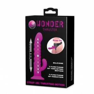 Cinta Peniana com 7 Modos de Vibração e 7 Modos de Pulsações Intensas - WONDER THRUSTER - Sex shop