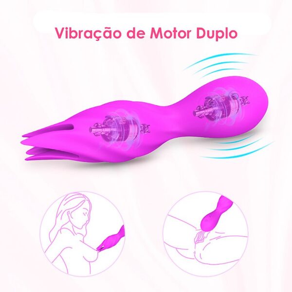 Vibrador de Seios e estimulador Clitoriano Jack - S-Hande