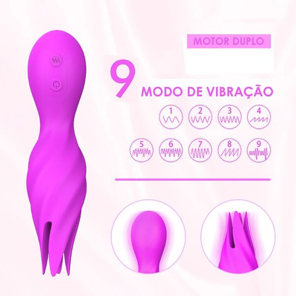 Vibrador de Seios e estimulador Clitoriano Jack - S-Hande