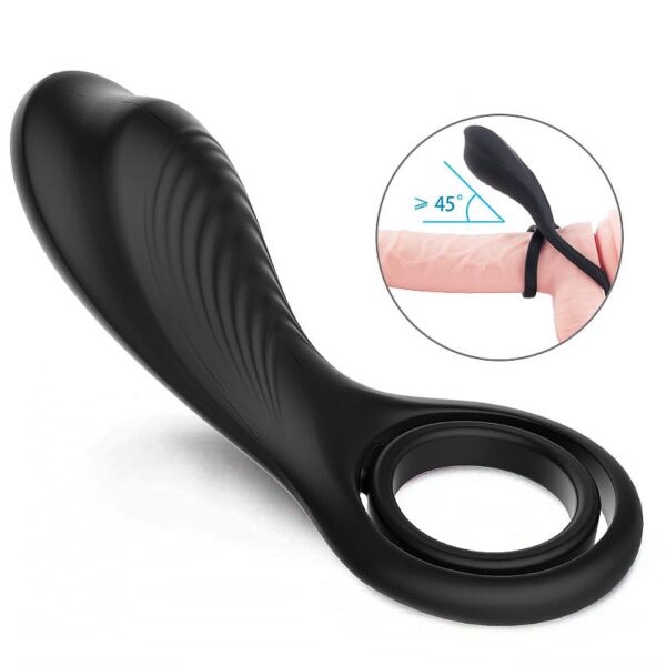 Anel Peniano Duplo com Vibrador Rings - S-Hande