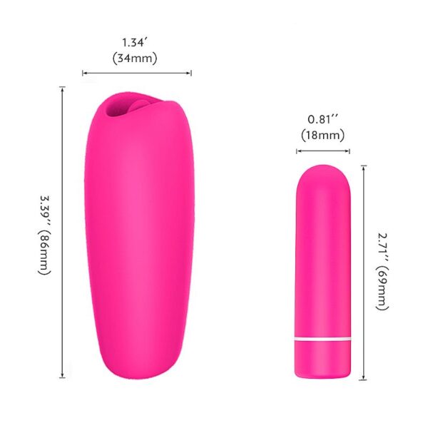 Vibrador e Estimulador de Clitóris - Mua - S-Hande