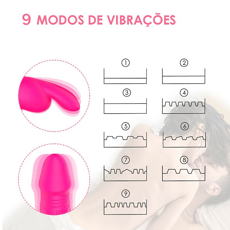 Vibrador Duplo com formato de Pênis Radi - S-Hande