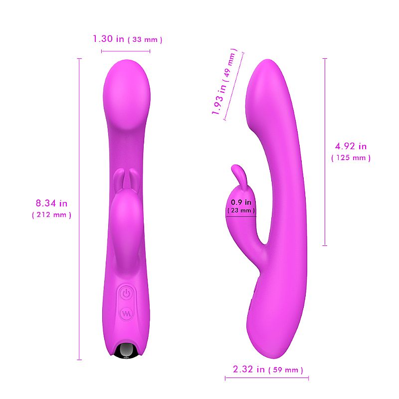 Vibrador Ponto G Com Estimulador Duplo Anas - S-Hande