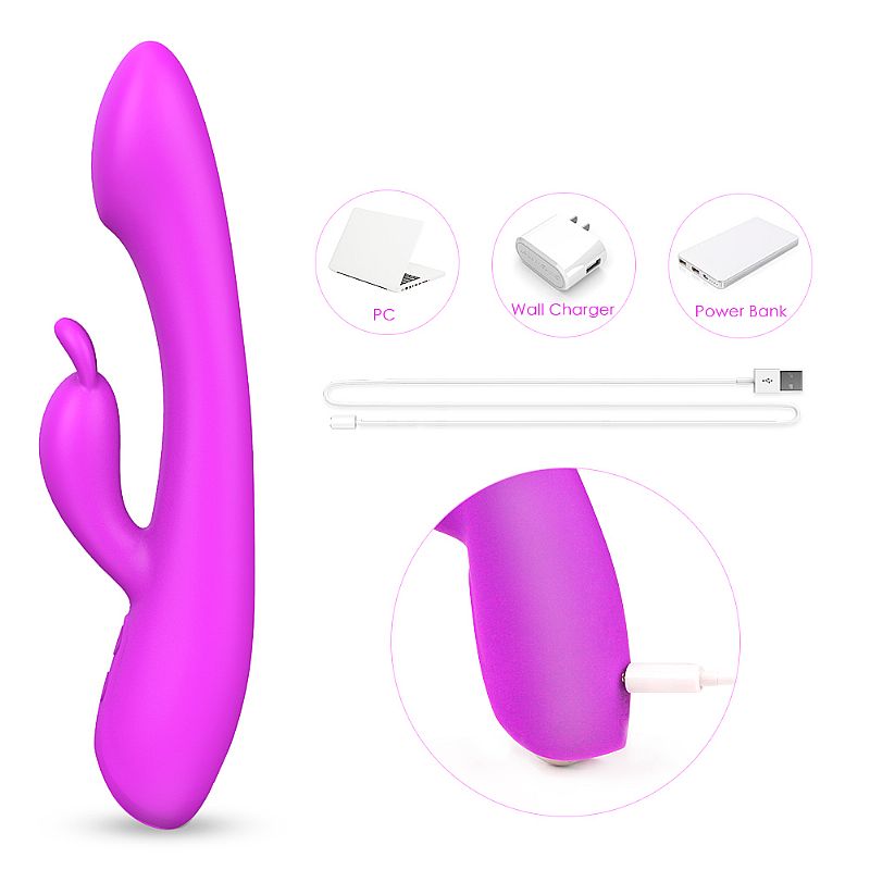 Vibrador Ponto G Com Estimulador Duplo Anas - S-Hande