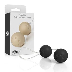 Ben-wa - Conjunto 2 bolas pompoar - Preto