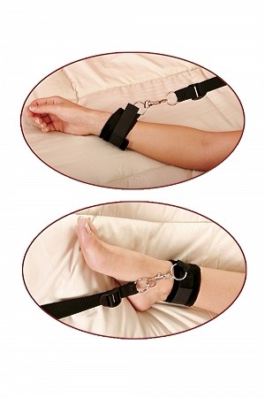 Algemas para cama - BED RESTRAINT BONDAGE KIT - PIPEDREAM - Sexshop