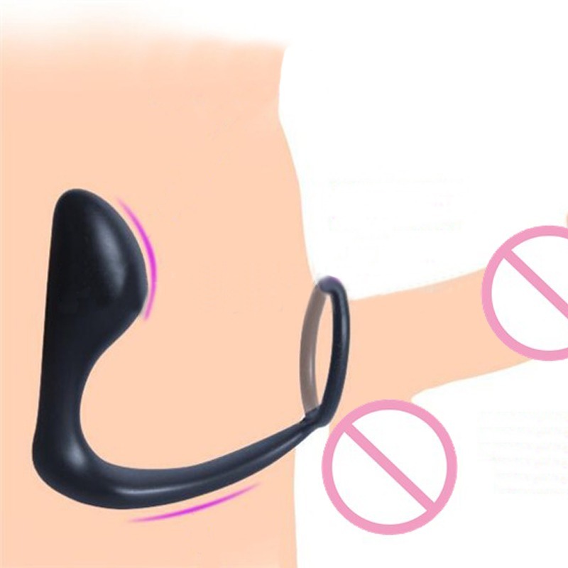 Estimulador de Próstata ondulado com Anel Peniano - Sex shop