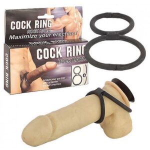 Anel Duplo para Pênis e Escroto - Cock Ring - Sexshop