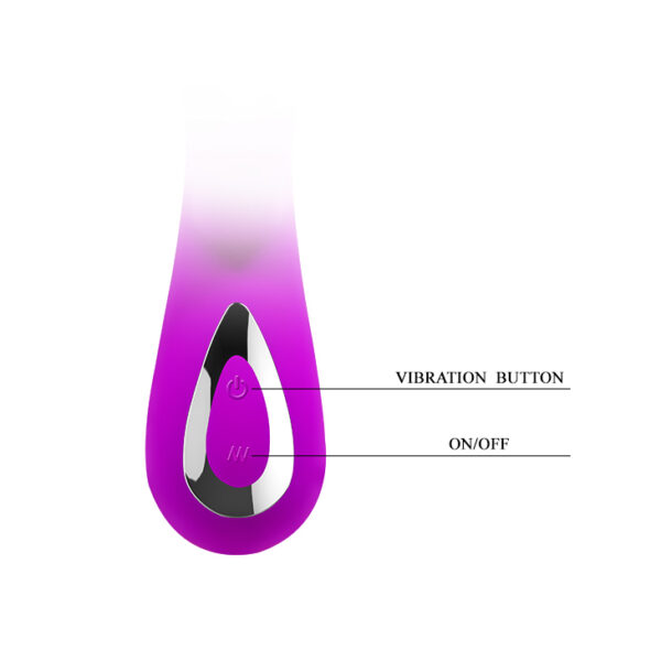 Vibrador Silicone Ponto G 10V Recarregável Honey Pretty love - Sex shop