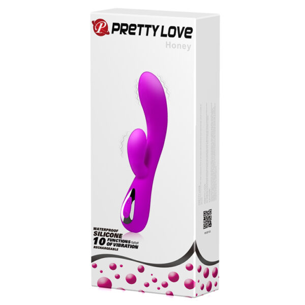 Vibrador Silicone Ponto G 10V Recarregável Honey Pretty love - Sex shop