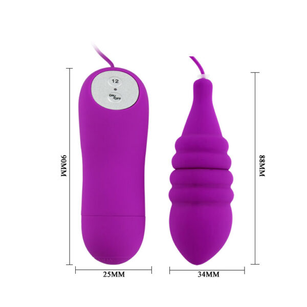 Vibrador Bullet ondulado com vibrador 12 velocidades - Sex shop