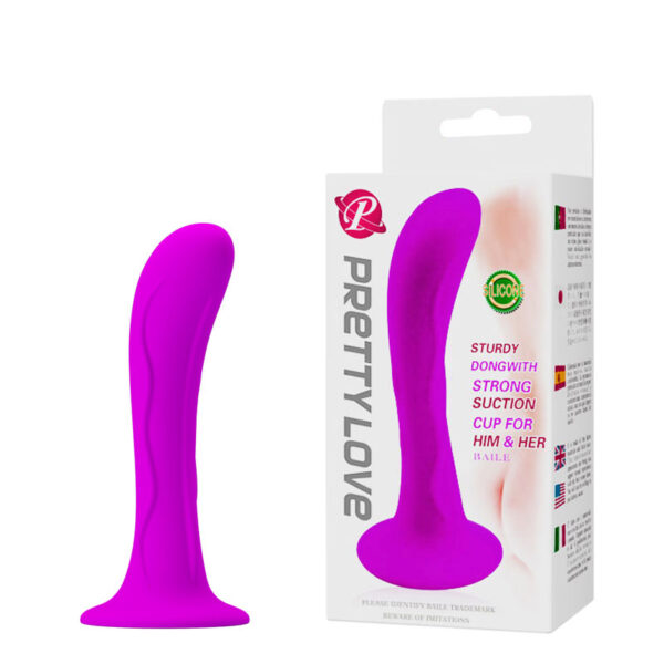 Plug Anal de Silicone Curvo PRETTY LOVE - Sexshop