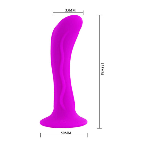 Plug Anal de Silicone Curvo PRETTY LOVE - Sexshop