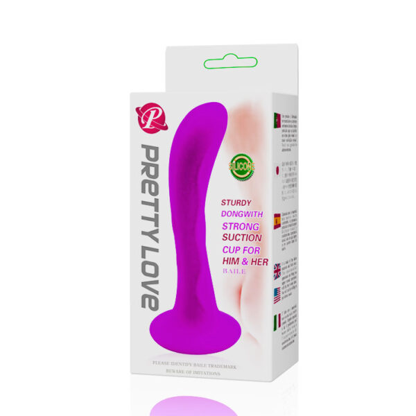 Plug Anal de Silicone Curvo PRETTY LOVE - Sexshop