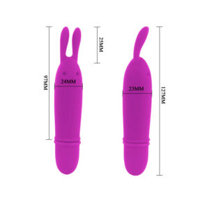 Vibrador com orelhinhas Puro Silicone 10 níveis de vibração - BOYCE - Sexshop