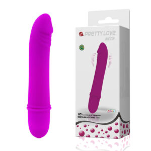 Vibrador em Silicone Formato de Glande na Ponta com 10 Modos de Vibração - PRETTY LOVE BECK - Sexshop