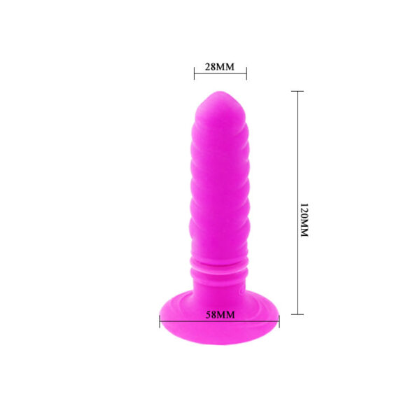 Plug Anal de Silicone com voltas estimuladoras - PRETTY LOVE Twist - Sexshop