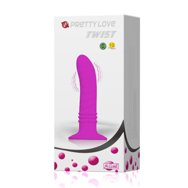 Plug Anal de Silicone com voltas estimuladoras - PRETTY LOVE Twist - Sexshop