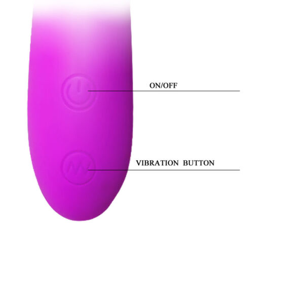 Vibrador Ponto G Silicone Recarregável 30 níveis de vibração HIRAM - Sexshop