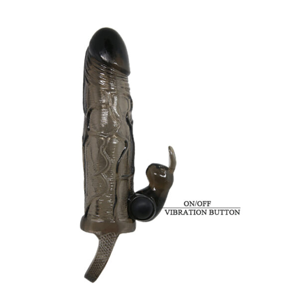 Capa Peniana Extensora com 3,5 cm de Extensão e Alça para Escroto - BRAVE MAN - Sexshop