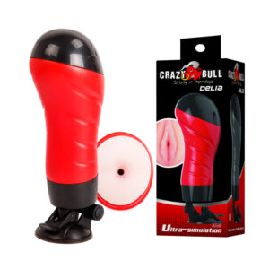 Masturbador Ânus Lanterna com Sução em Cyberskin Crazy Bull Delia - Sex shop