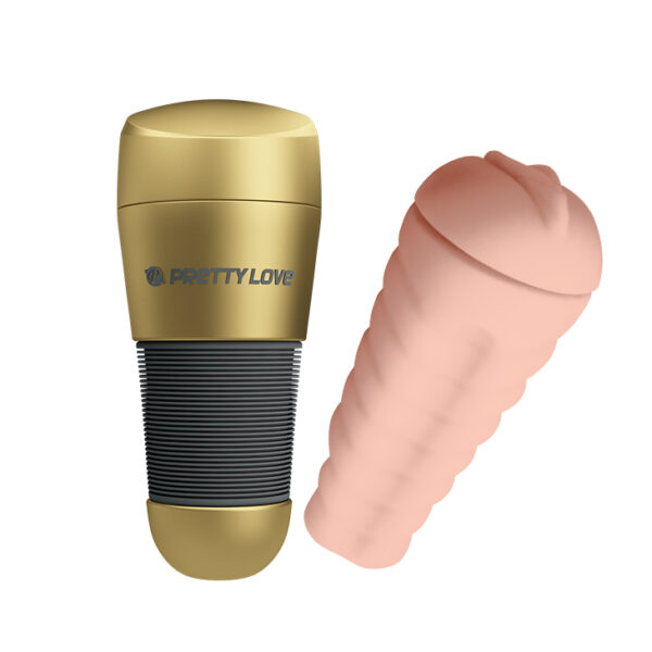Vagina KITTY Lanterna Dourada em Cyberskin PRETTY LOVE - Sex shop