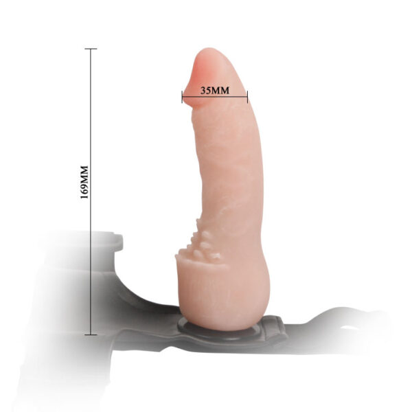 Cinta com Pênis em CyberSkin com massageador - Sex shop