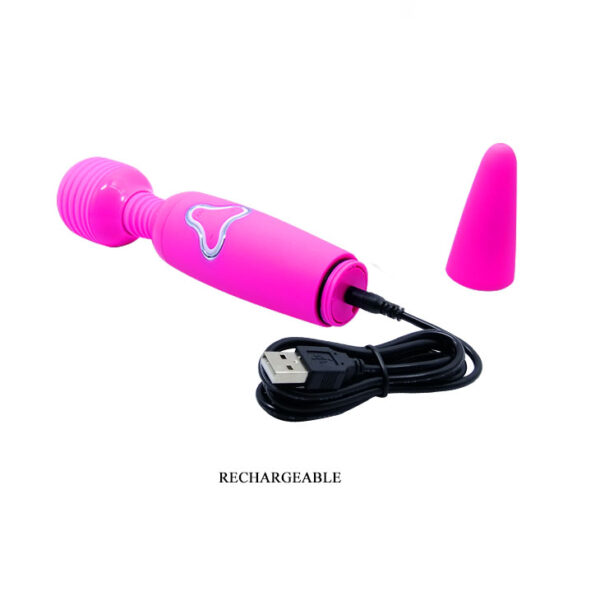 Vibrador varinha Magica Silicone Recarregável 7 níveis de vibrações - Sexshop