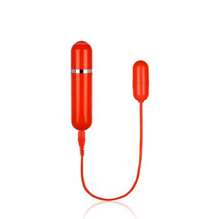 Cápsula vibratória vermelha 10 velocidades com luz de Led - VIRGO - NANMA - Sex shop