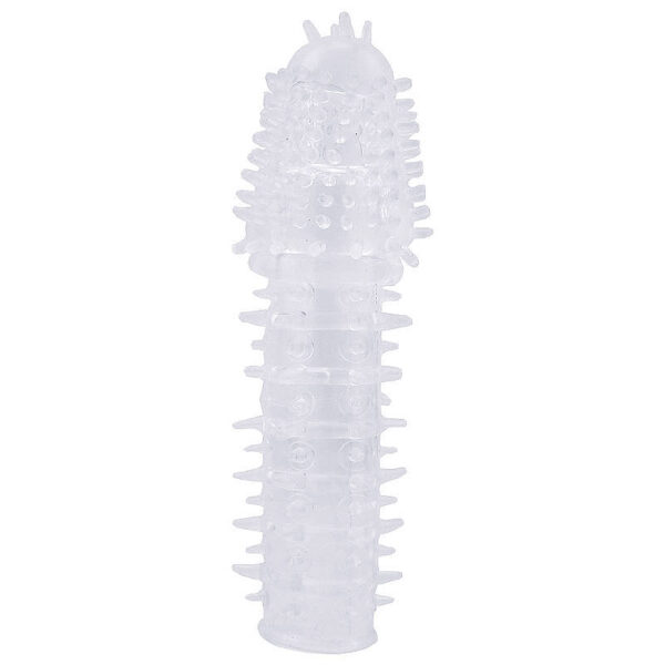 Capa Peniana, Transparente com Cerdas Massageadoras - Sex shop