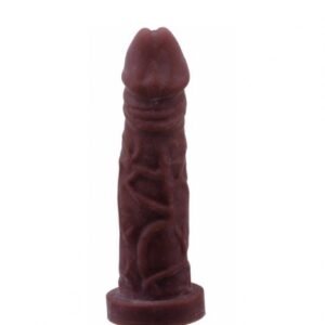 Capa Peniana em CyberSkin 18X4cm - COR CHOCOLATE - Sexshop