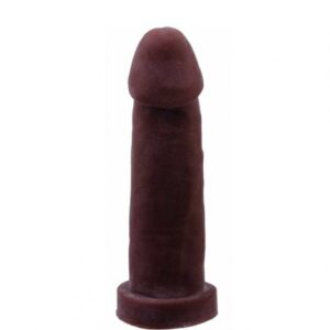 Capa Peniana em Cyber macio 19x4,5cm - COR CHOCOLATE - Sexshop