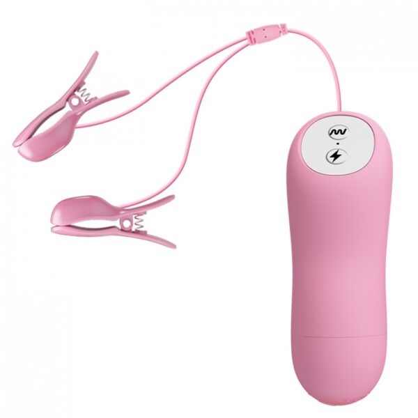 Grampos Para Mamilos Vibratórios com Estimulação Elétrica - ROMANTIC WAVE - Sexshop